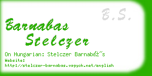 barnabas stelczer business card